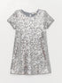 LC Waikiki Crew Neck Sequin Embroidered Girl Dress